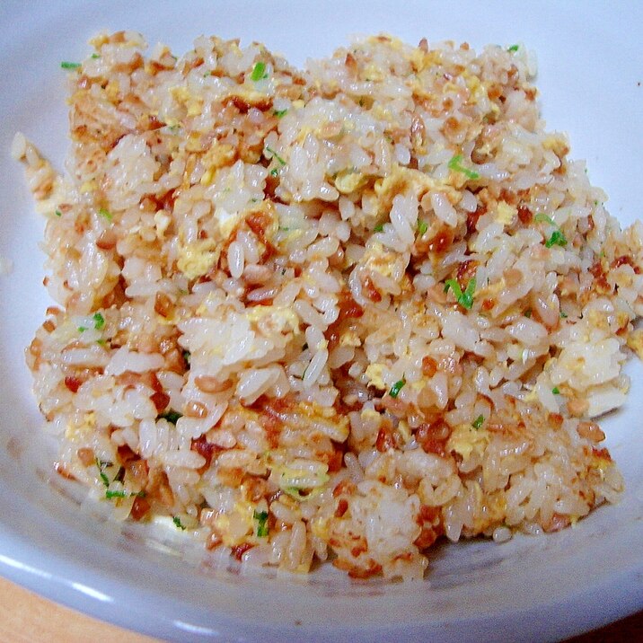 ひき割り納豆炒飯